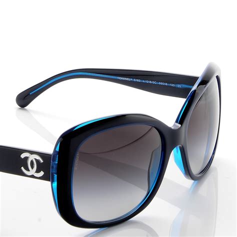 chanel blue frame sunglasses|coco Chanel sunglasses outlet.